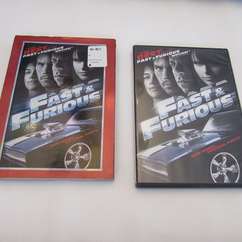 Fast and Furious DVD 2009 Widescreen‎ Edition Vin Diesel Paul Walker Slipcover